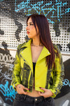Cazadora biker polipiel