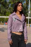 Cazadora biker polipiel