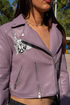 Cazadora biker polipiel