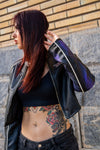 Cazadora biker pinceladas