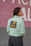 Cazadora biker polipiel