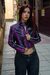 Cazadora biker pinceladas
