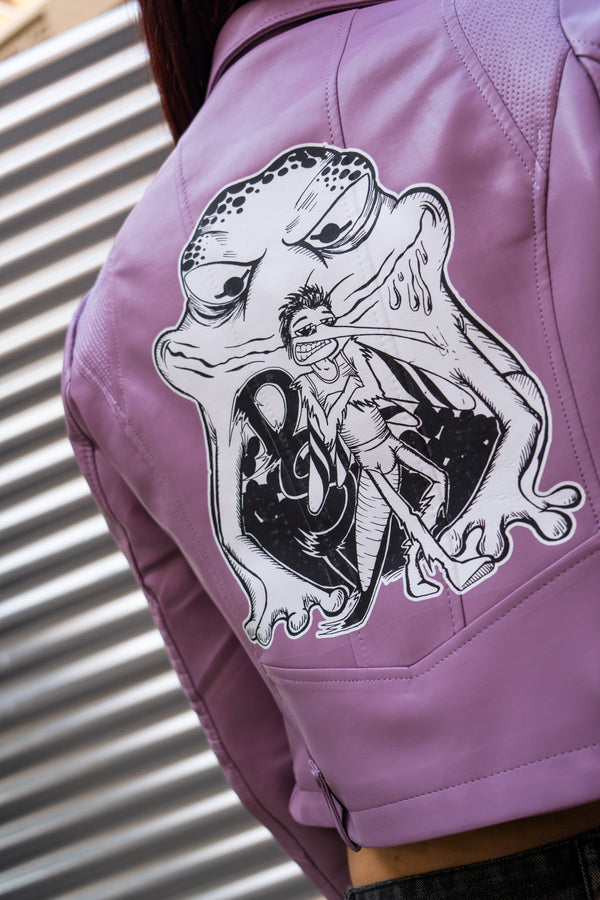 Cazadora biker polipiel