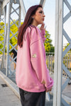 Sudadera corazones dorados
