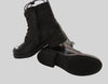 Botines de caña media con cordones - Negro