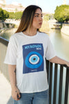 Camiseta recta "Mykonos muse Greece"