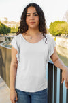Camiseta manga volante