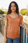 Camiseta manga volante