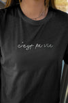 Camiseta recta "C'est la vie"