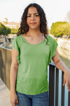 Camiseta manga volante