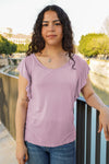 Camiseta manga volante