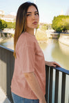Camiseta recta "C'est la vie"