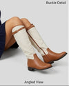 Botas de caña alta A-3428 camel