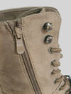Botines de caña media con cordones - Kaki