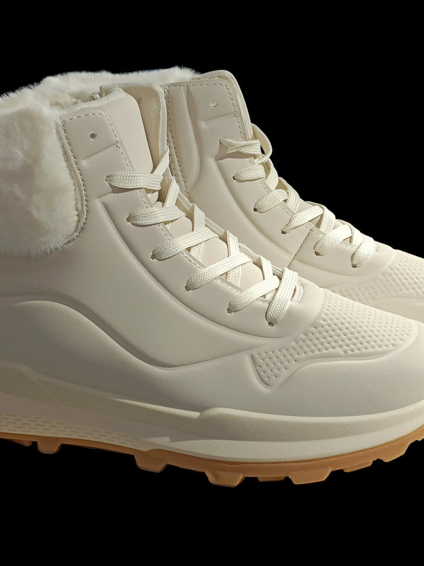 Botines beig con pelo