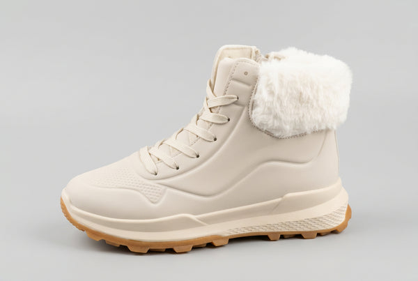 Botines beig con pelo