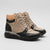 Botines bicolor con cordoneras
