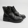 Botines negros con pedrería