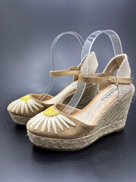 Sandalias de Cuña Margarita con Plataforma