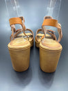 Sandalias de Tiras - Tacón cuadrado - Hebilla Efecto Carey