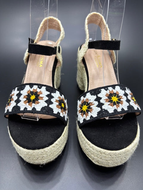 Sandalias Decor Tacón Ancho