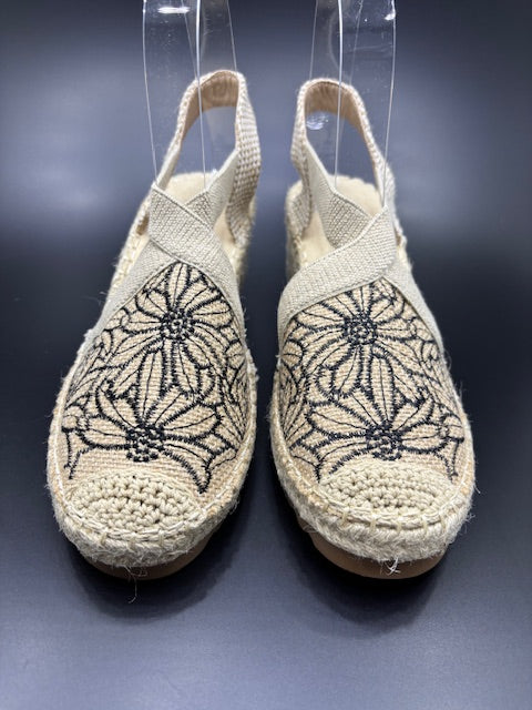 Sandalias de Cuña con Tiras Cruzadas