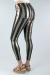 Pantalones rayas con brillo