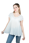 Blusa plisada