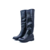 Botas planas de caña alta