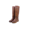 Botas planas de caña alta