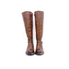 Botas planas de caña alta