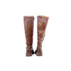 Botas planas de caña alta