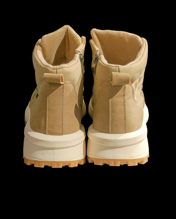 Botines con cordoneras khaki