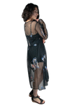 Vestido de tul y bordados