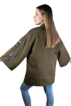 Gabardina bordados