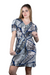 Vestido animal print collage