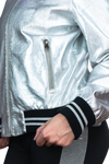 Chaqueta bomber brillo