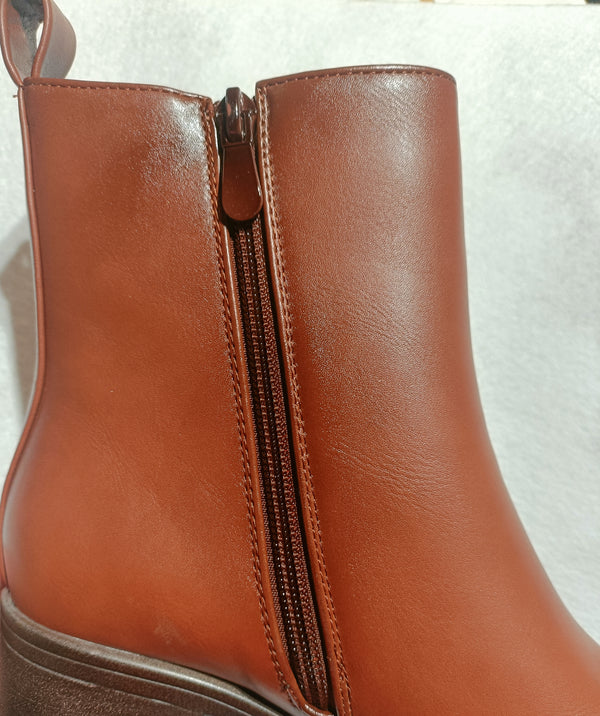 Botines medio tacón